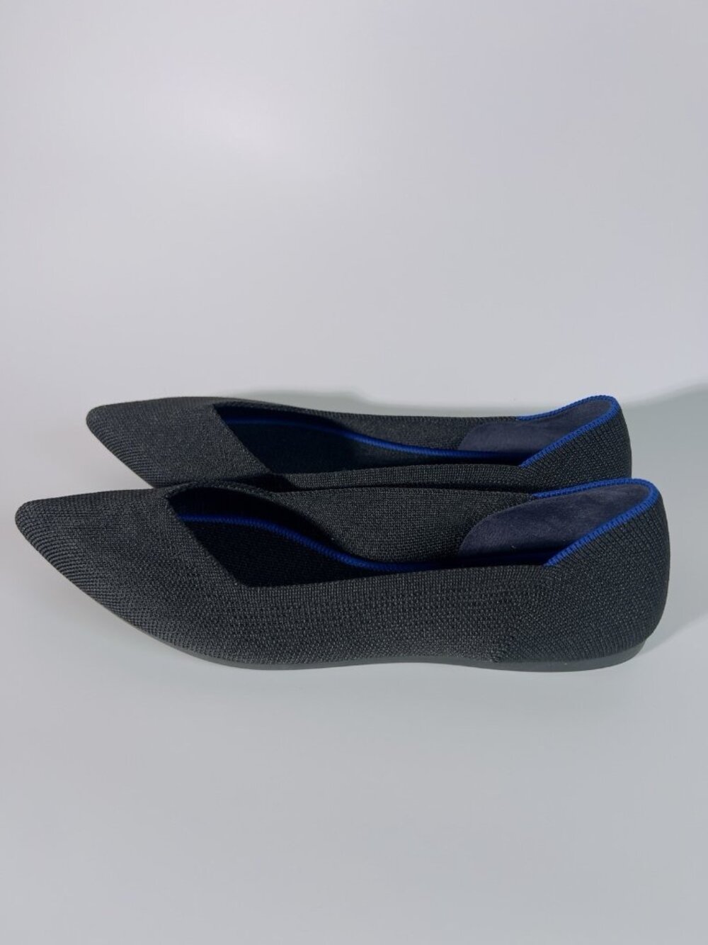 Rothy’s Women’s Black Pointed Toe Knit Flats Size 9.5 New Without Box - Picture 8 of 8